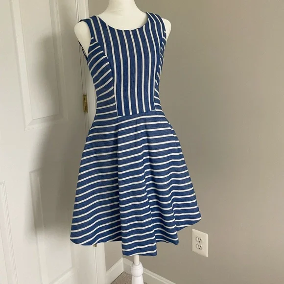 vineyard vines blue and white striped dress Vineyard Vines Fine Striped Margo Shirt Dress main image 1